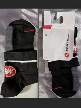Castelli Entrata 9 Cycling Socks L/XL NWT Made in Italy